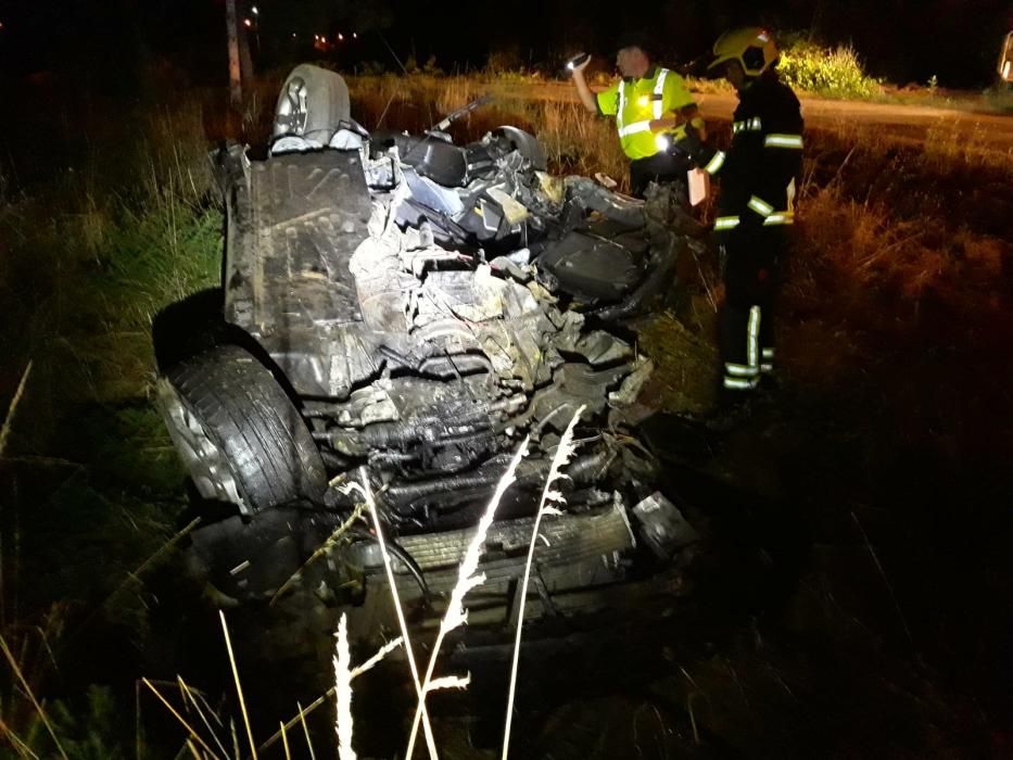 Muere el copiloto de un coche en Verín cuyo conductor triplicaba la tasa de alcoholemia