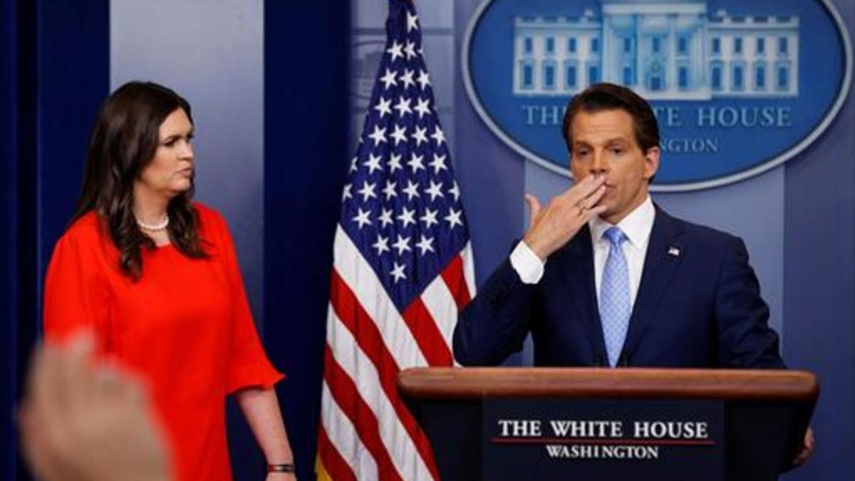 Scaramucci, durante una rueda de prensa en la Casa Blanca, el pasado día 21.