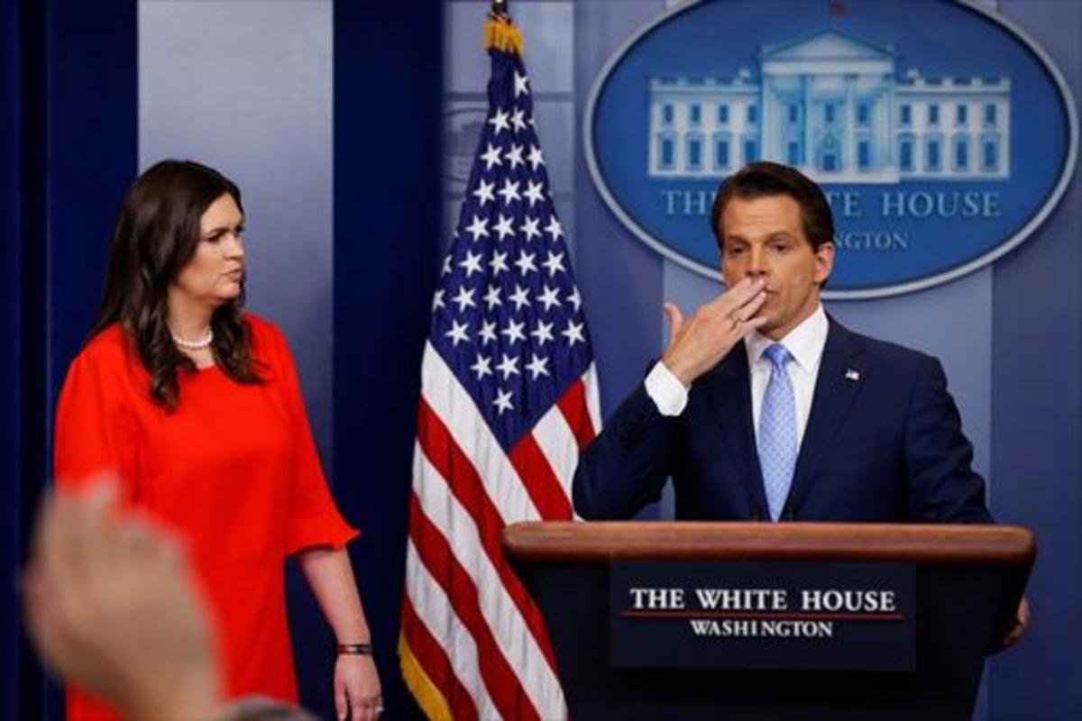 Scaramucci, durante una rueda de prensa en la Casa Blanca, el pasado día 21.