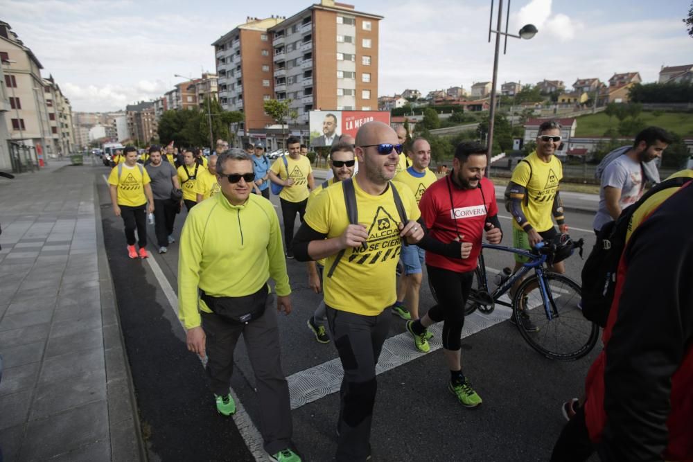 La "marcha del aluminio" de los trabajadores de Alcoa: Primera etapa