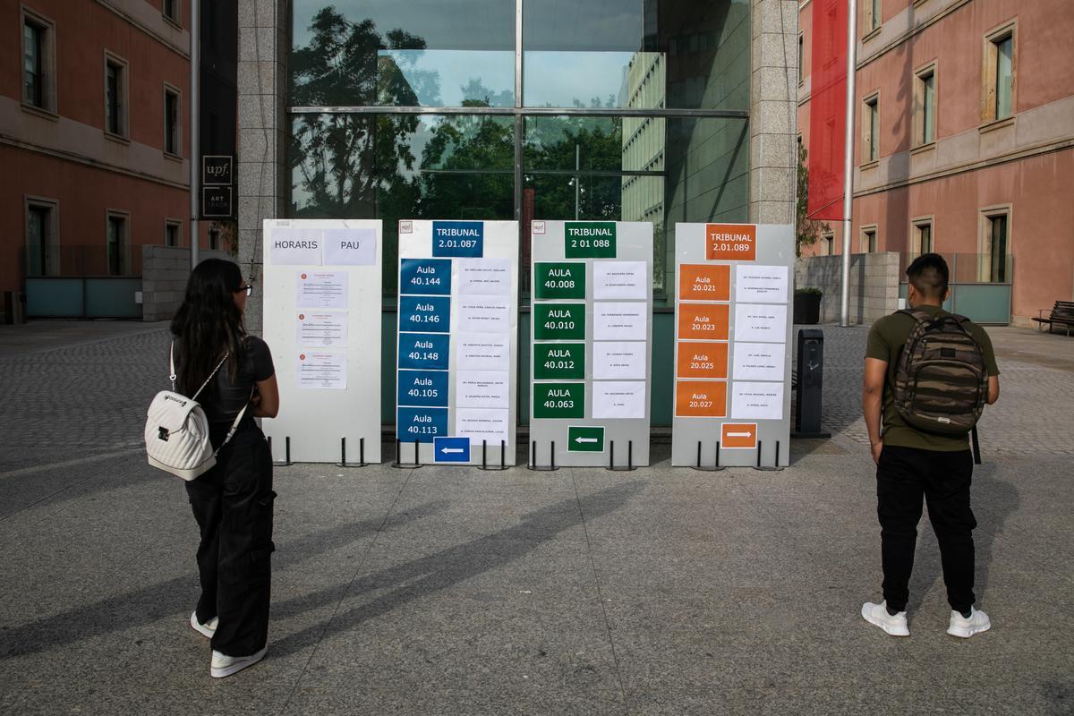 Exámenes de selectividad en la Universitat Pompeu Fabra