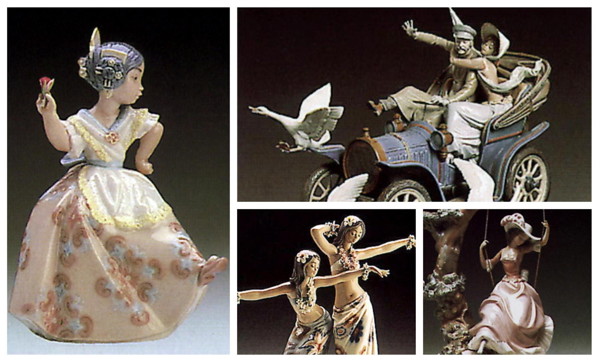 Esculturas realizadas por Salvador Debón durante su paso por Lladró