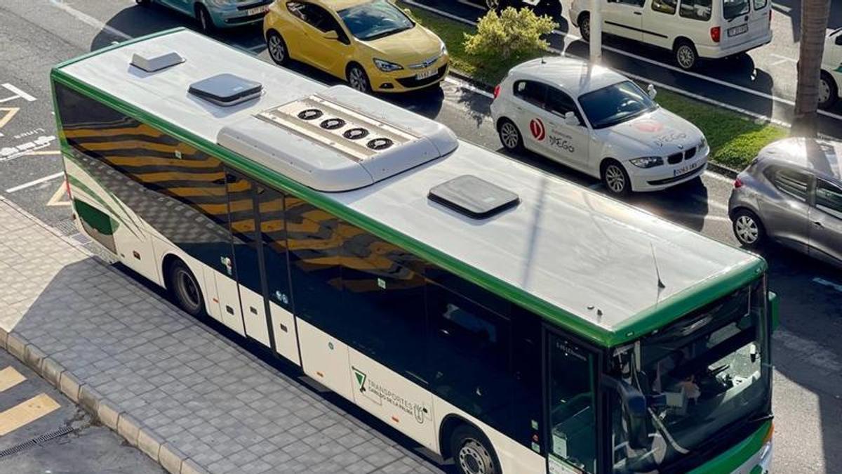 Una guagua de La Palmja