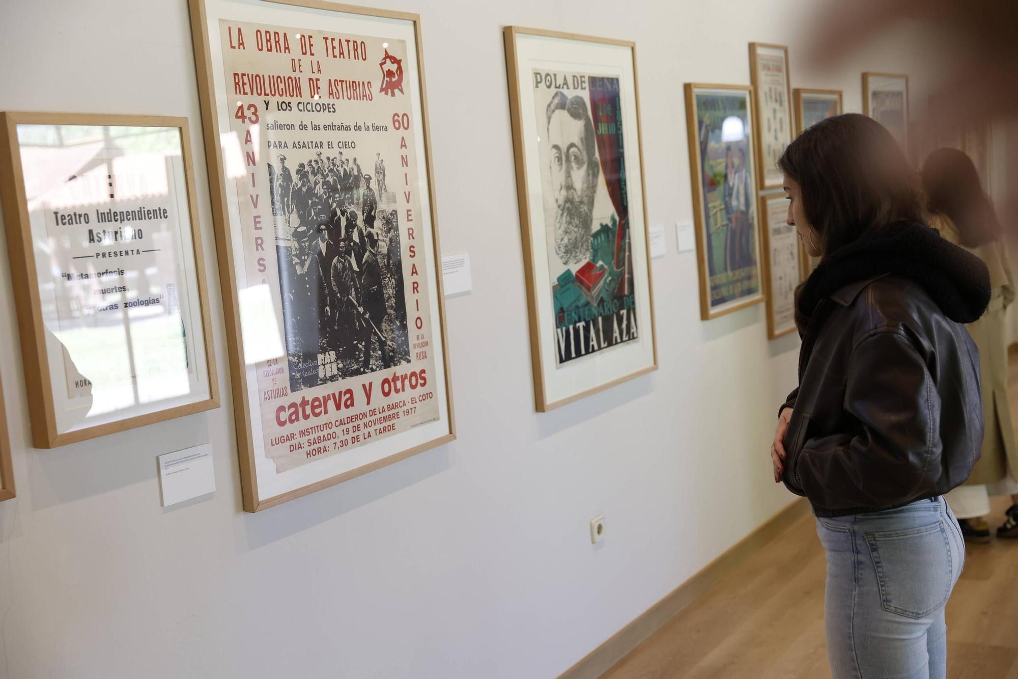 Exposición de carteles de teatro asturiano en el Muséu del Pueblu d'Asturies