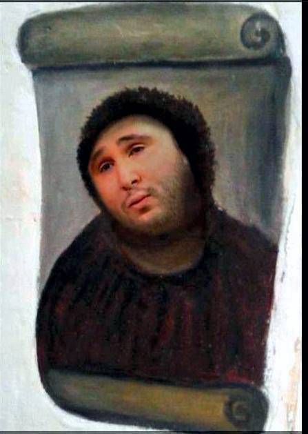 Montajes sobre el ecce homo  que figuran en las redes