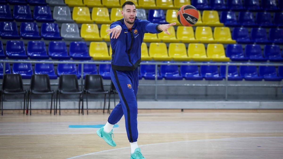 Willy Hernangómez, en el último entrenamiento antes de medirse a Panathinaikos
