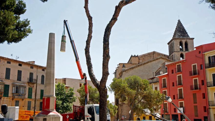 El Ayuntamiento ha decidido quitar el obelisco por no tener ningún valor artístico