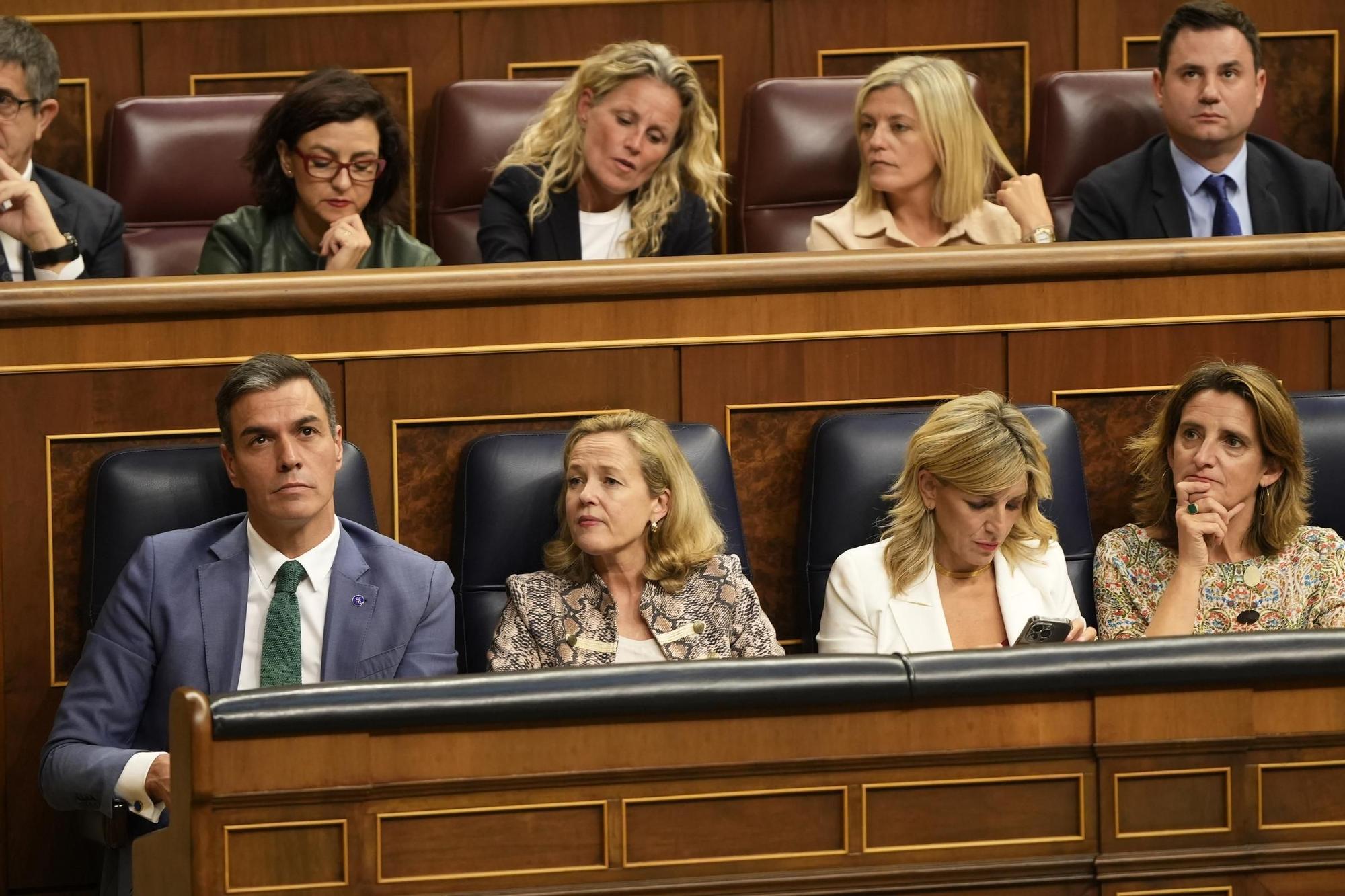 Les millors imatges del debat d'investidura de Feijóo