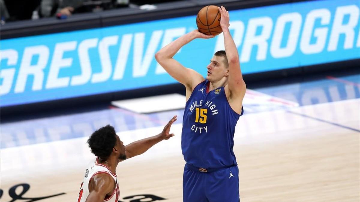 Nikola Jokic, durante un partido de los Denver Nuggets.