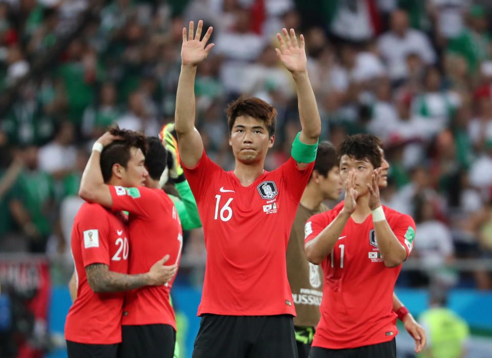 Les imatges del Corea del Sud-Mèxic (1-2)