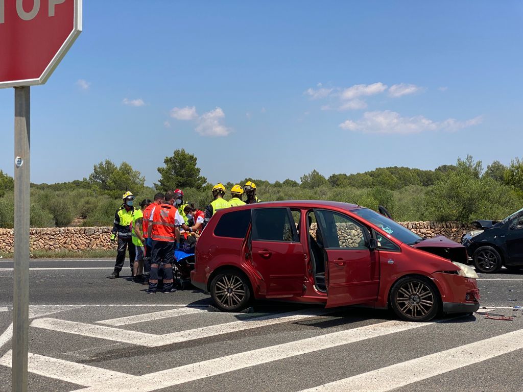 Dos heridos en una colisión en la carretera de Cap Blanc