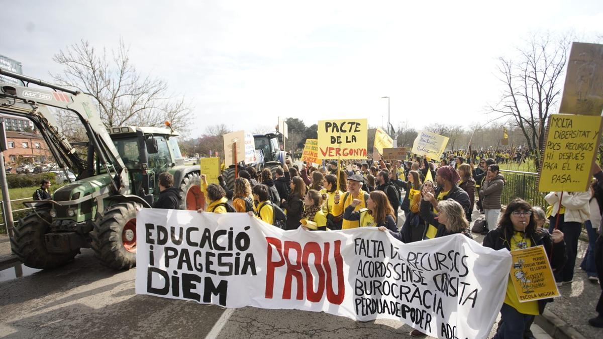 Les imatges de les protestes dels docents