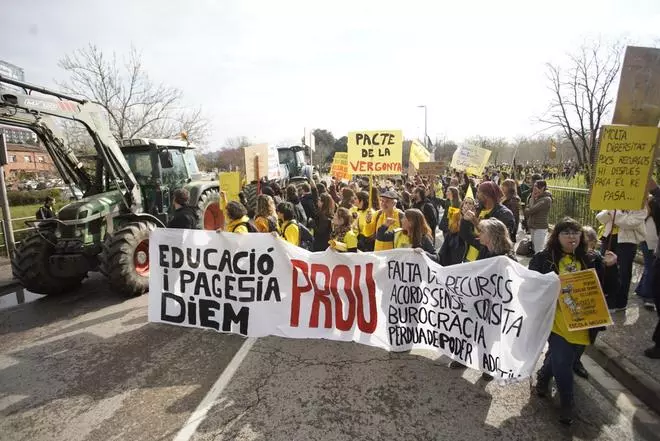 Les imatges de les protestes dels docents