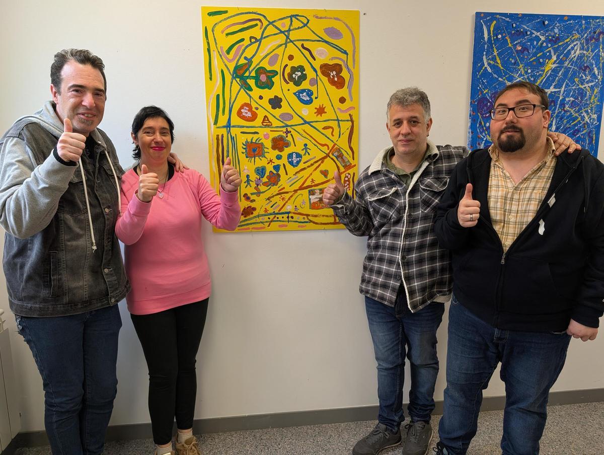 Javi Granda, Mari Paz Peláez, Iván Pintado y José Antonio Álvarez