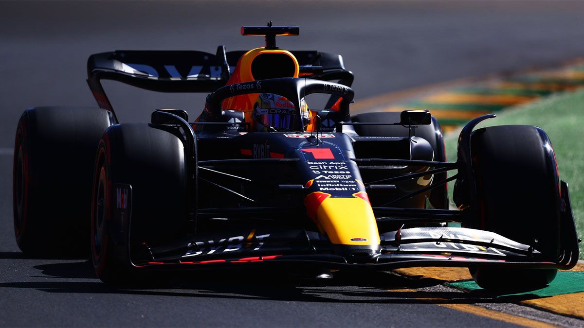 Max Verstappen, en acción en el renovado Albert Park