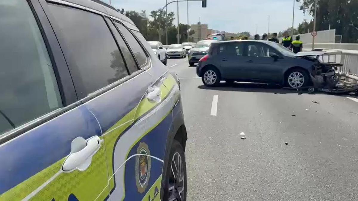 Accidente en el Puente de las Delicias.