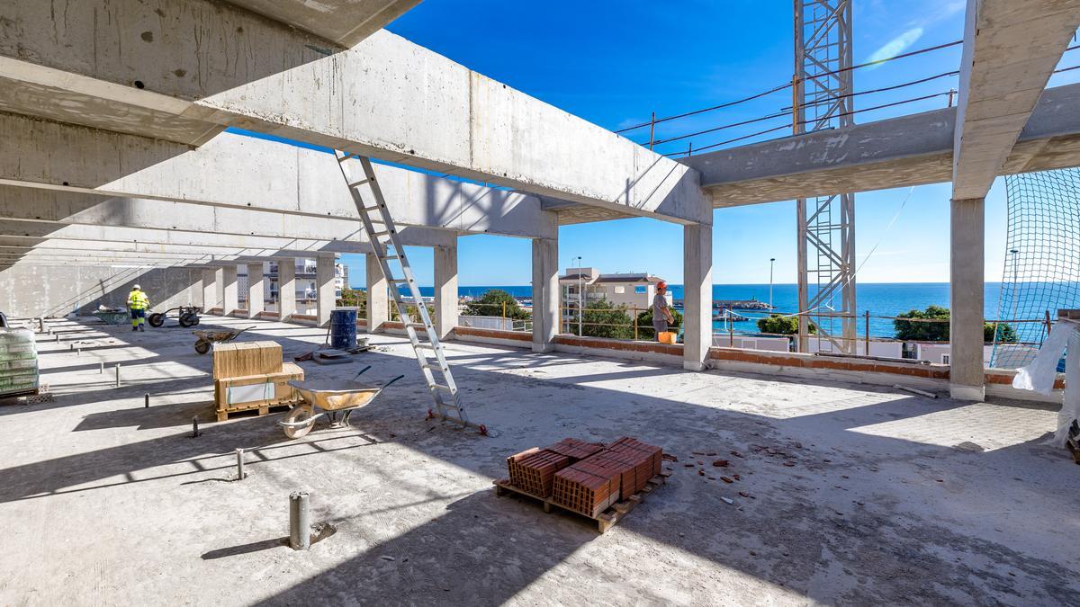 Las obra de construcción del nuevo colegio de La Vila.