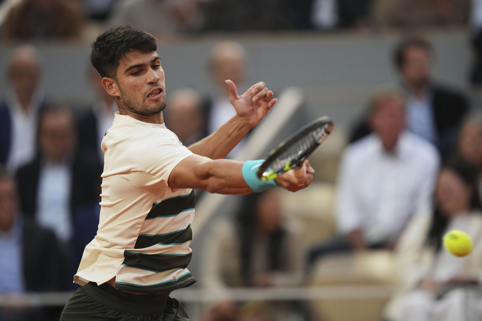 Roland Garros: Tommy Pau - Carlos Alcaraz, en imágenes.