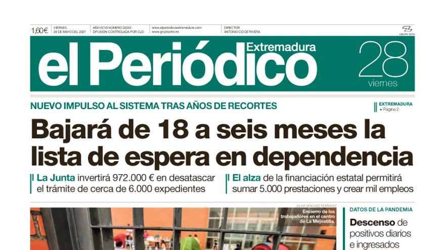 Consulta la portada correspondiente al día 28 de mayo del 2021