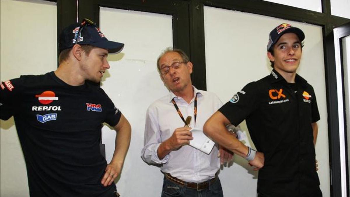 Stoner y Márquez, cuando Marc corría en Moto2
