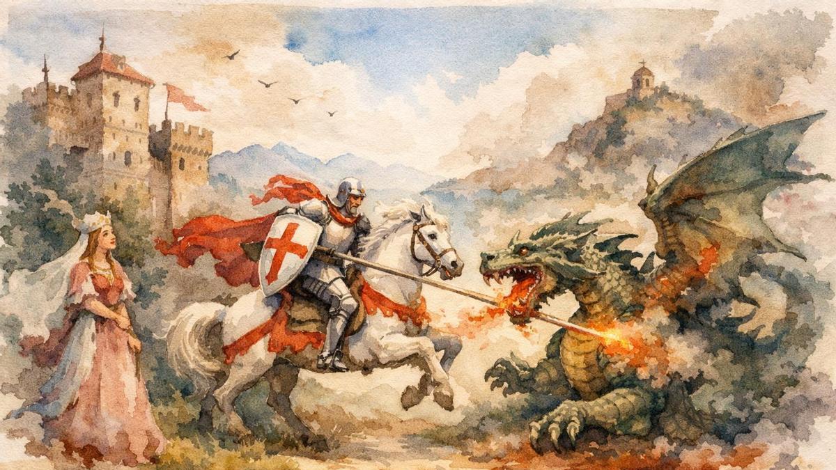 San Jorge y el dragón en Aragón: origen y mito del Día de Aragón