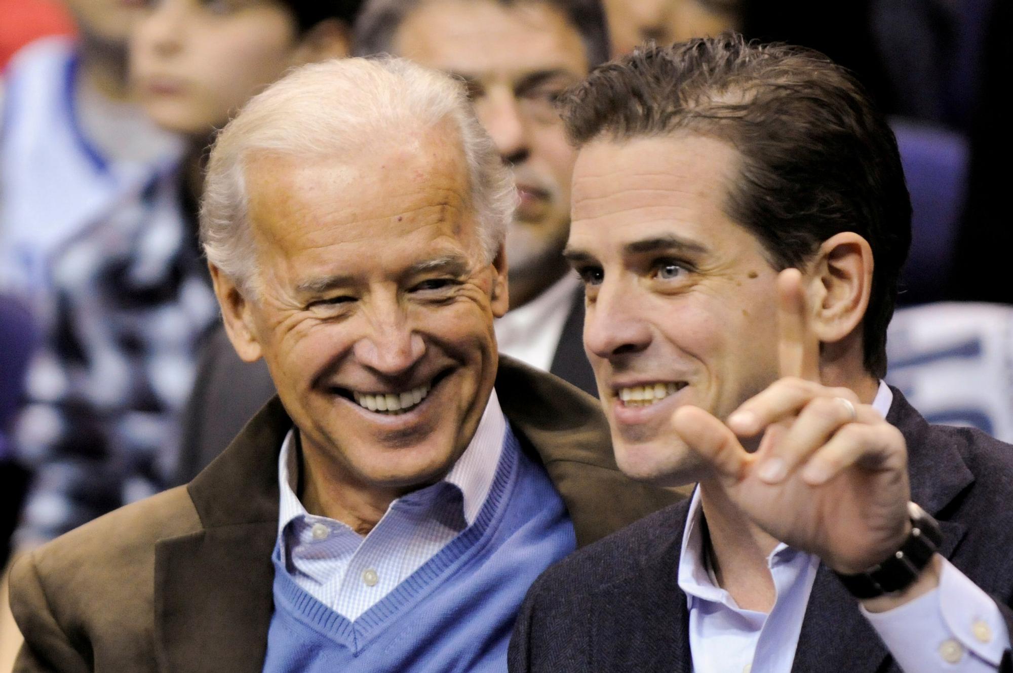 Hunter Biden con su padre Joe Biden