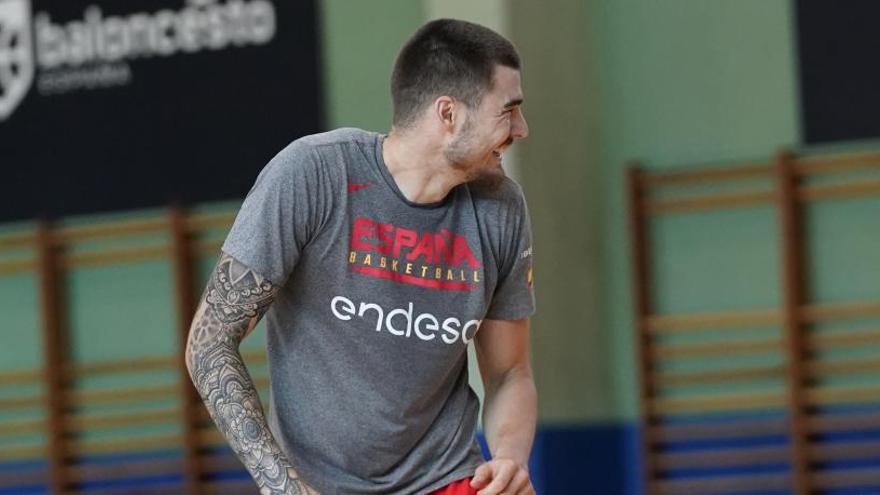 Juancho, durante un entrenamiento.