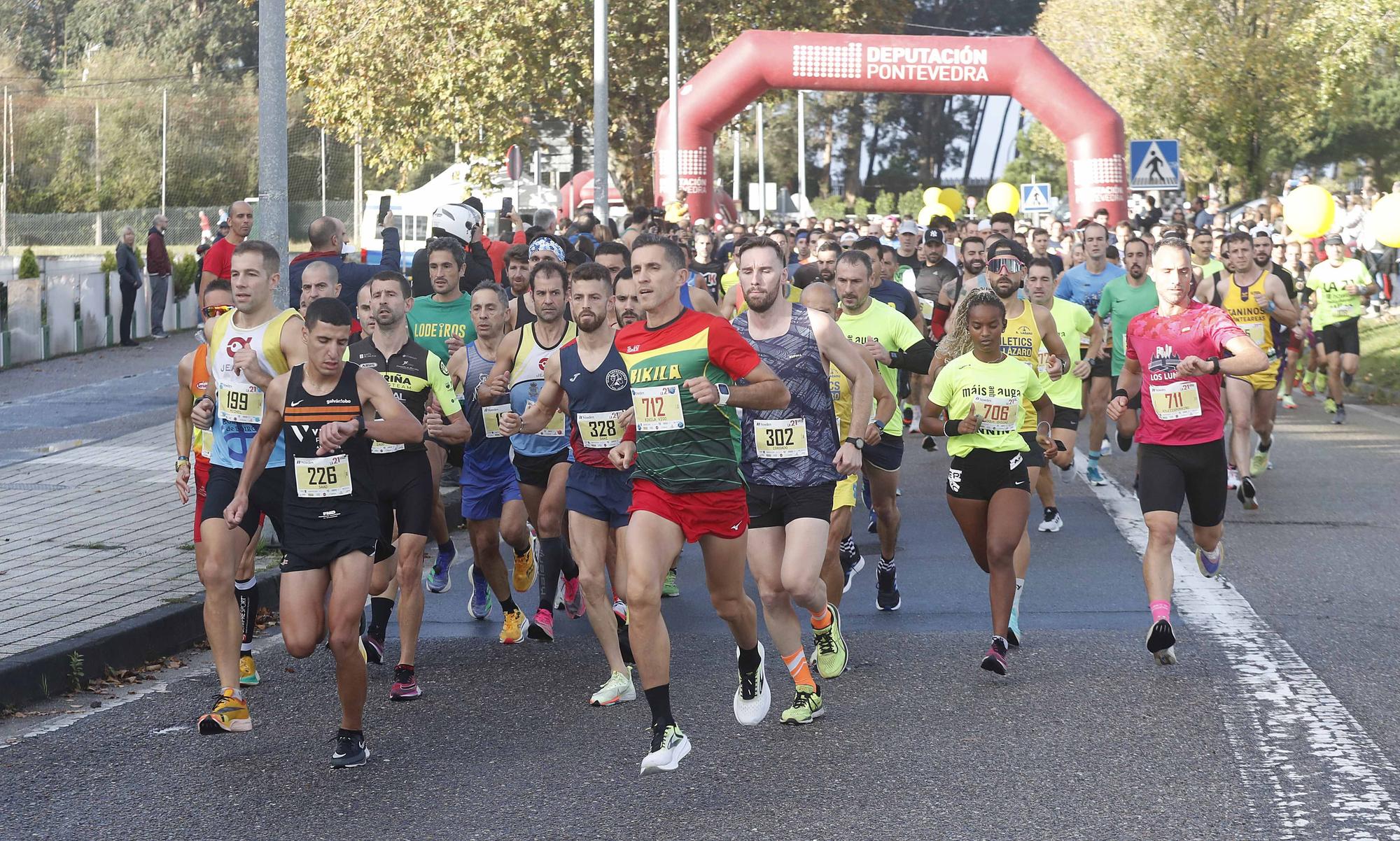 Saad Slimani y Esther Valiño conquistan la Medio Maratón de Vigo
