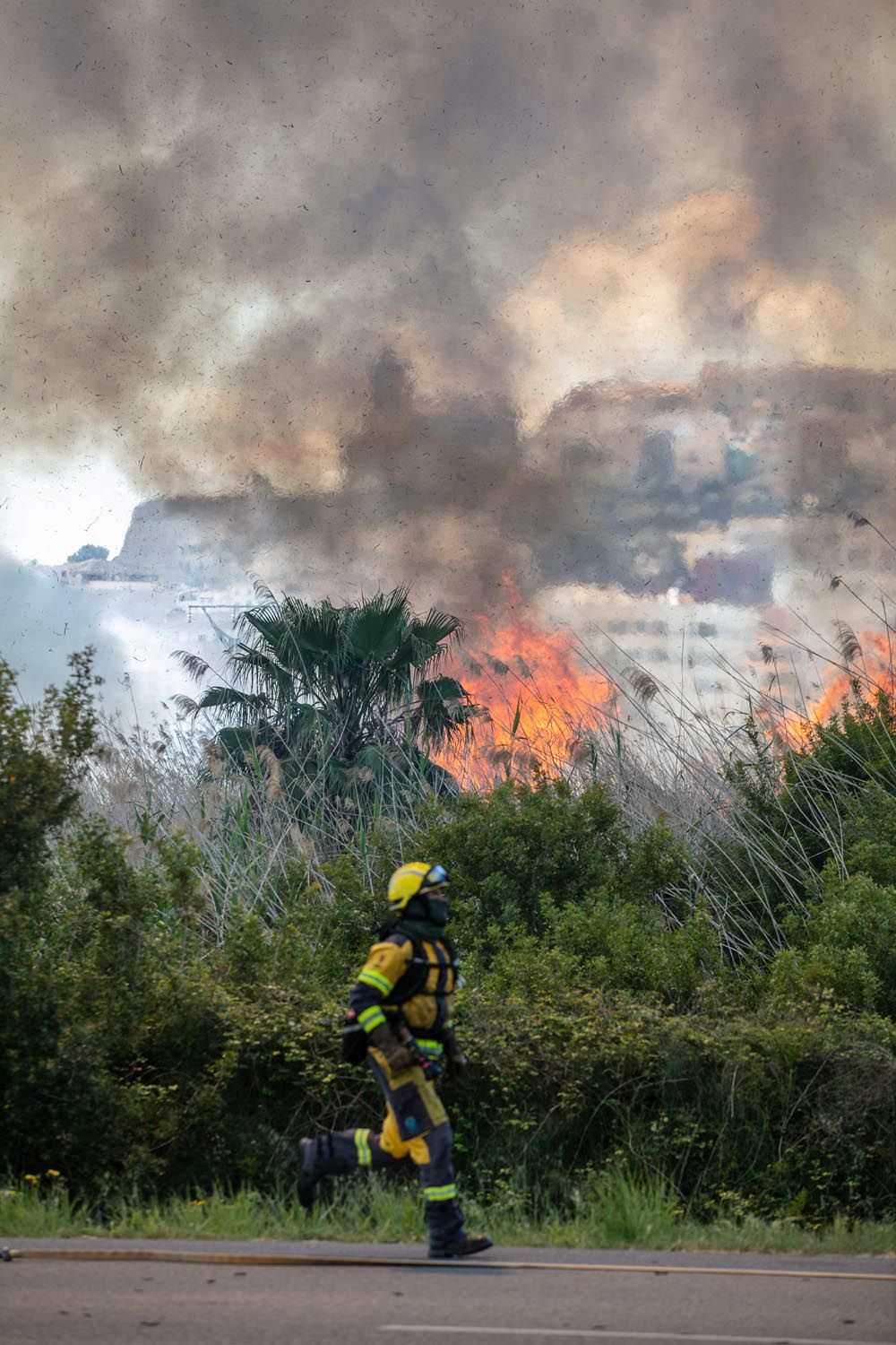 Galería del incendio de ses Feixes en Ibiza