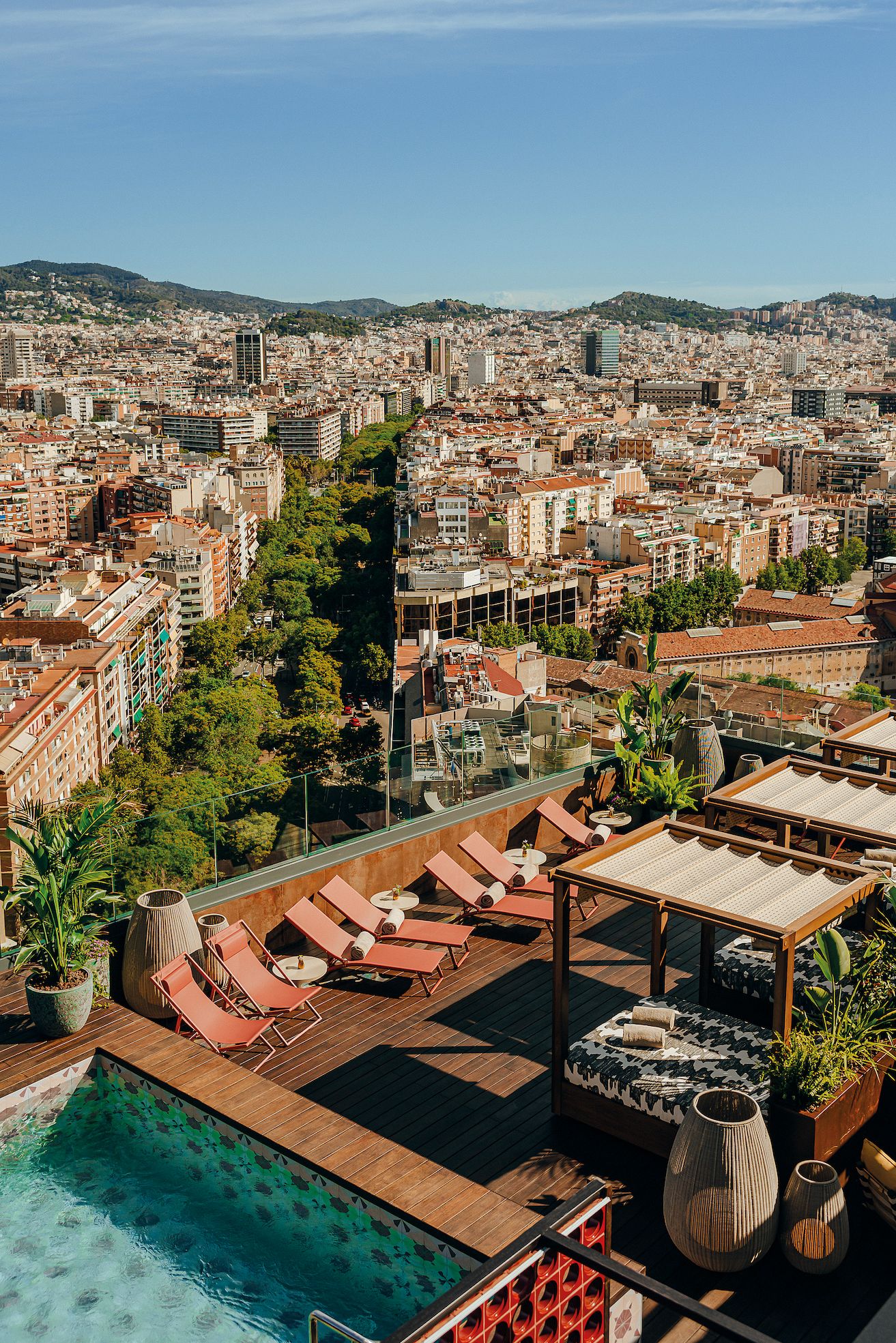 Azotea del hotel Nobu Barcelona