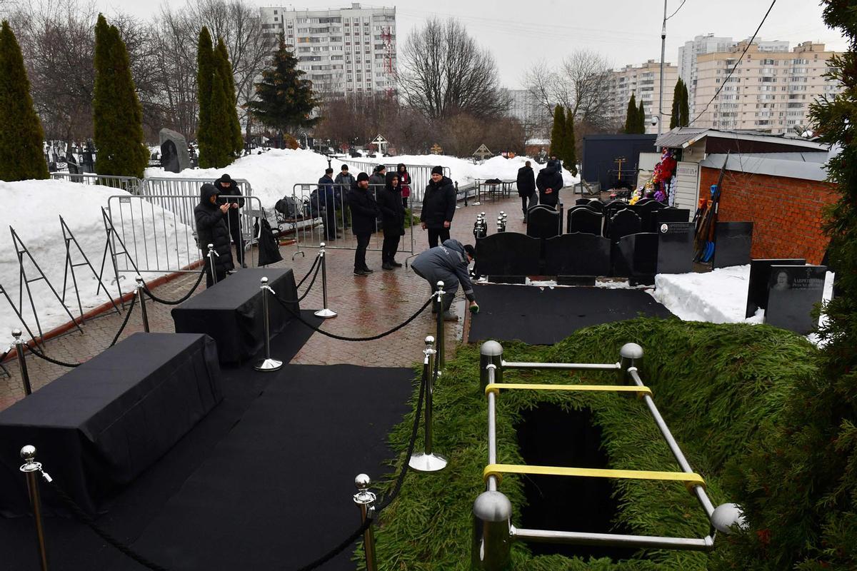 Funeral y ceremonia de despedida del político opositor ruso Alexei Navalny en Moscú