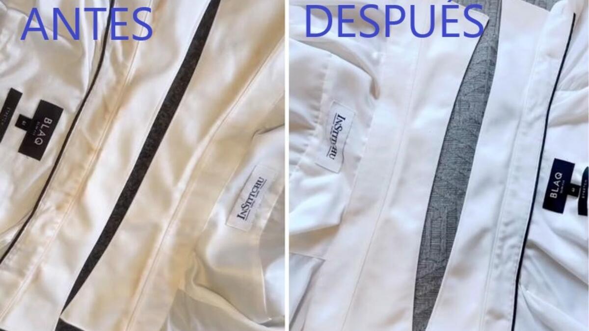 Mira la diferencia del cuello de la camisa con este truco