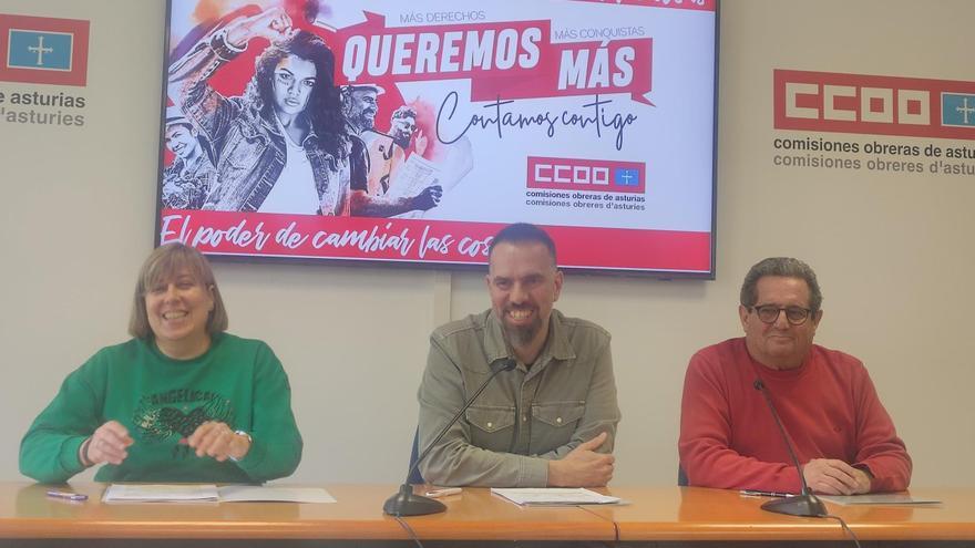 CC OO amplía su posición como primera fuerza sindical en Asturias