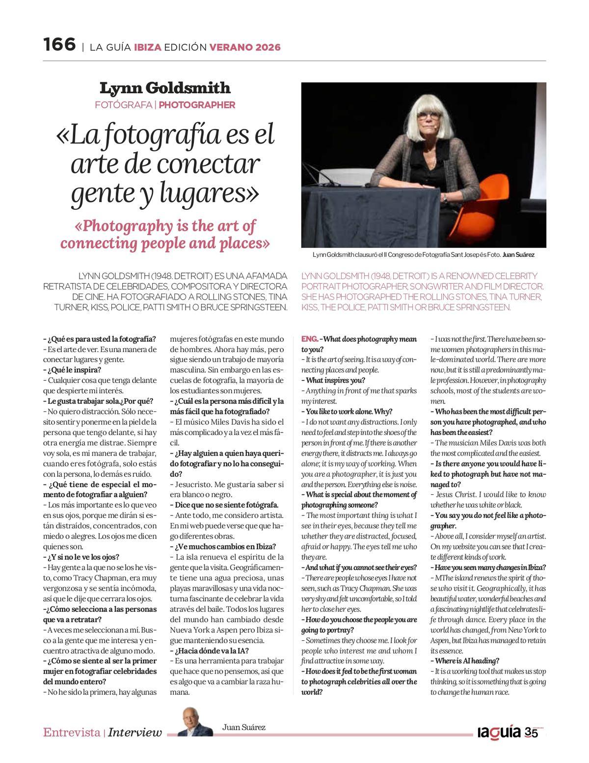 La publicación contiene entrevistas de actualidad.