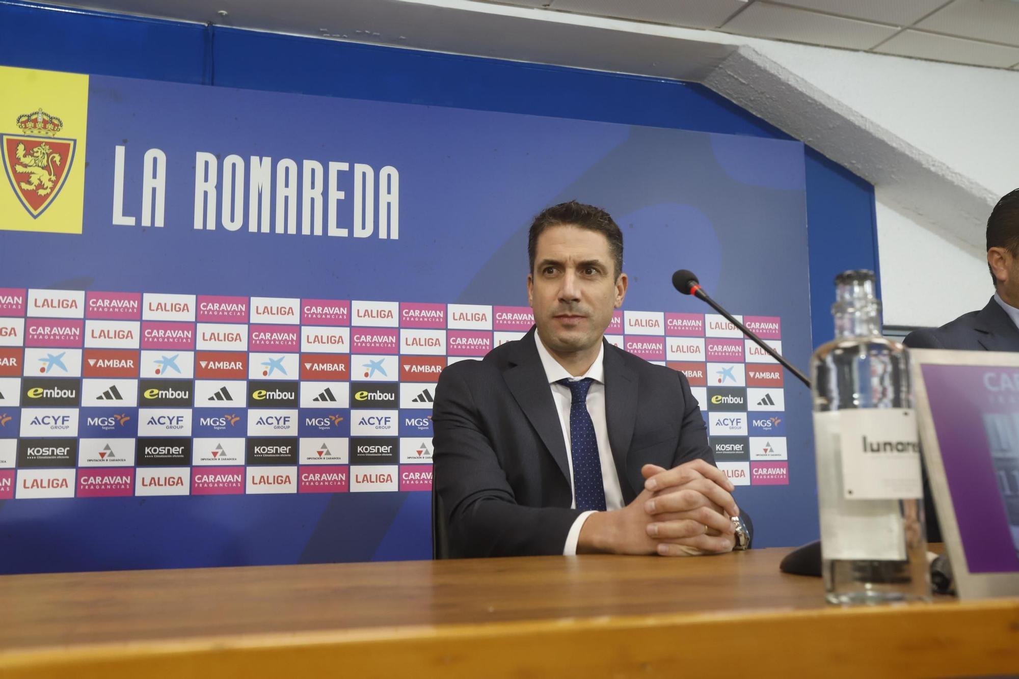 En imágenes | Presentación de Julio Velázquez como entrenador del Real Zaragoza