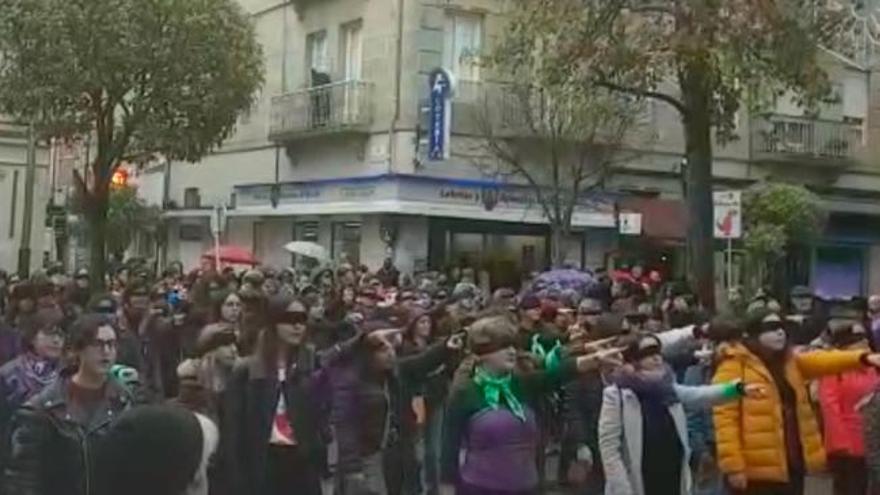 Vigo entona "Un violador en tu camino" contra la violencia machista