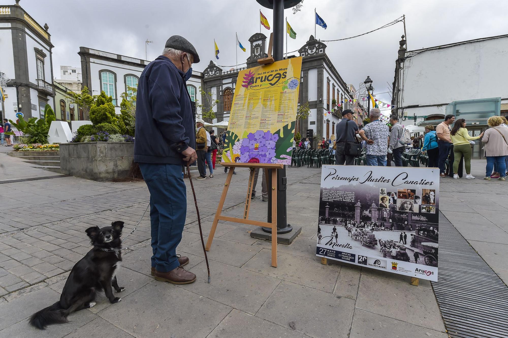 Arucas vive una semana dedicada a la música, la jardinería y la piedra de cantería