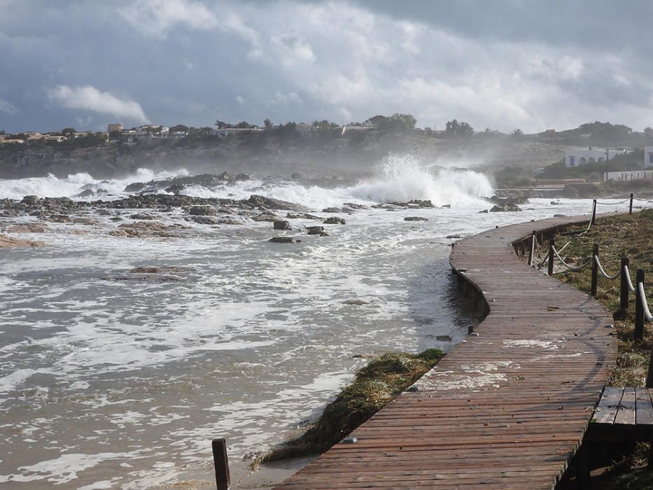 Temporal en Formentera.