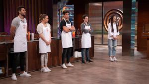 Iván, Luna, Alberto, Andy y Ana, en la final de ’Masterchef 8’.