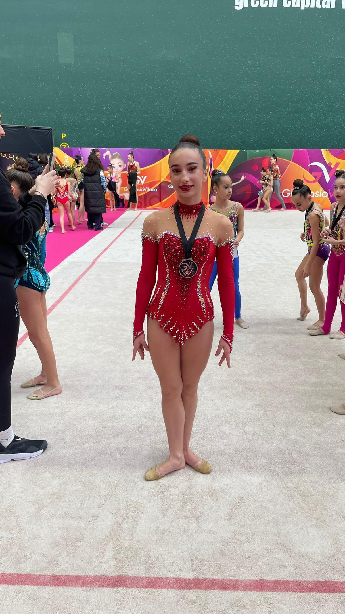 Sara Cuesta, tras la competición vitoriana.