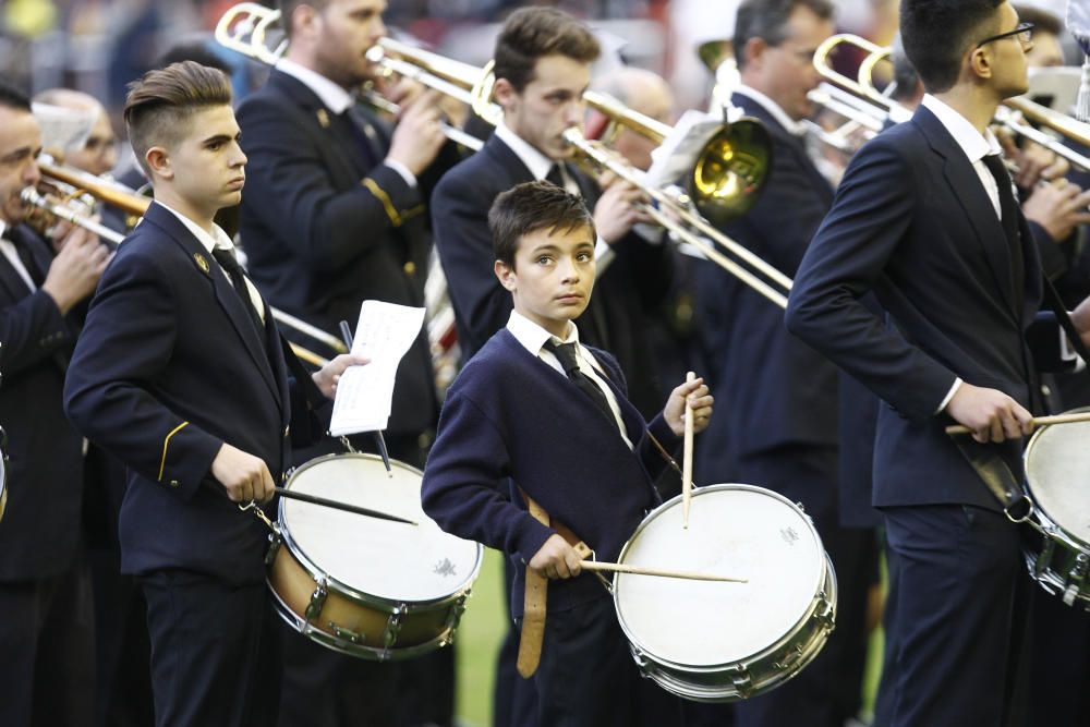 Bandas de Música en Mestalla: La A.M. Montaverner interpresta 'El Kabila'