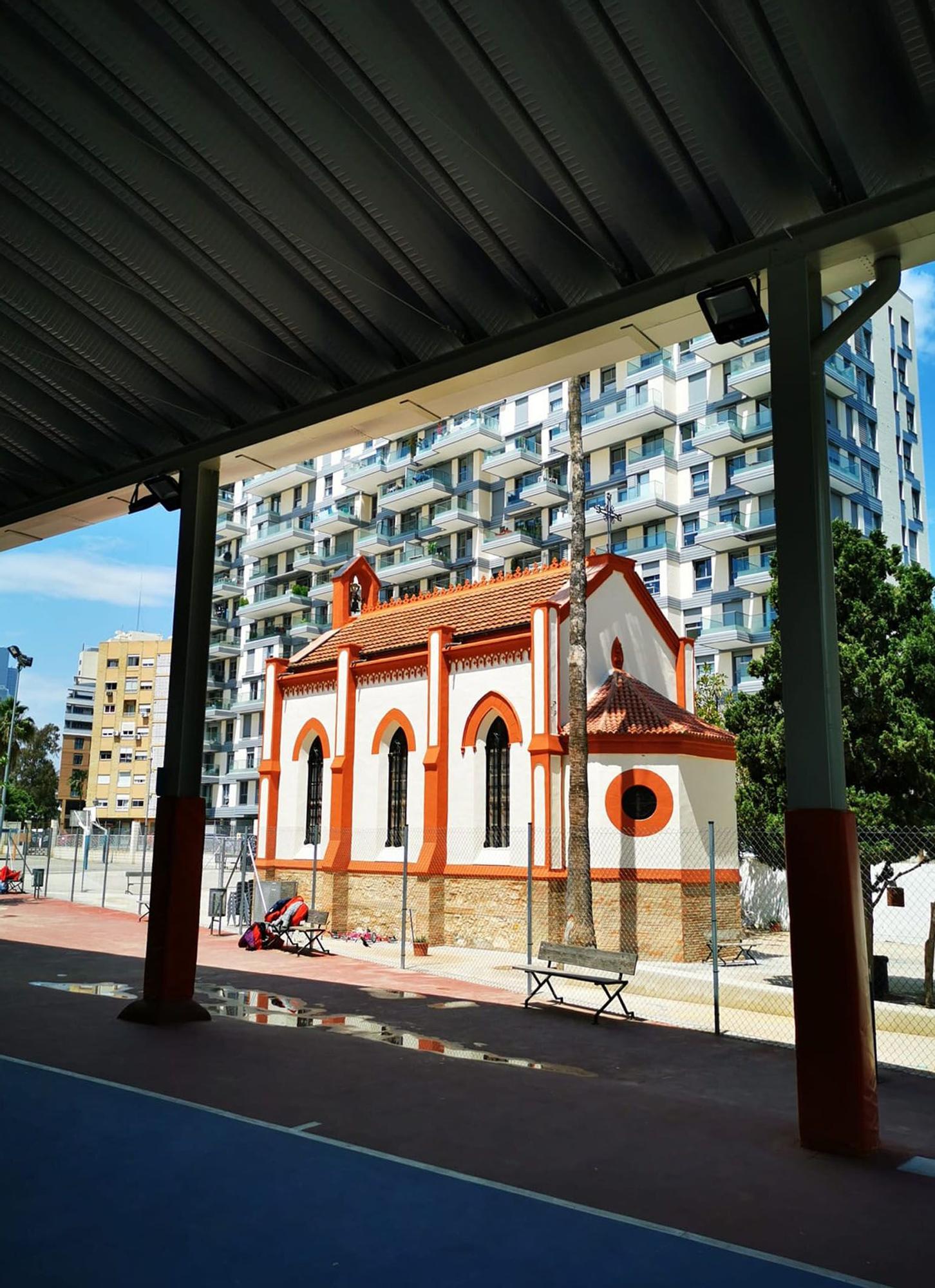 Restauran la ermita del colegio Ave María de Penya-Roja del siglo XIX