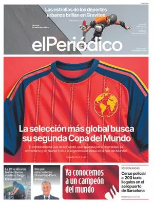 La portada de EL PERIÓDICO del 19 de julio de 2026