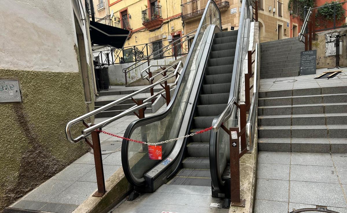 Escaleras mecánicas de Alzapiernas cerradas.