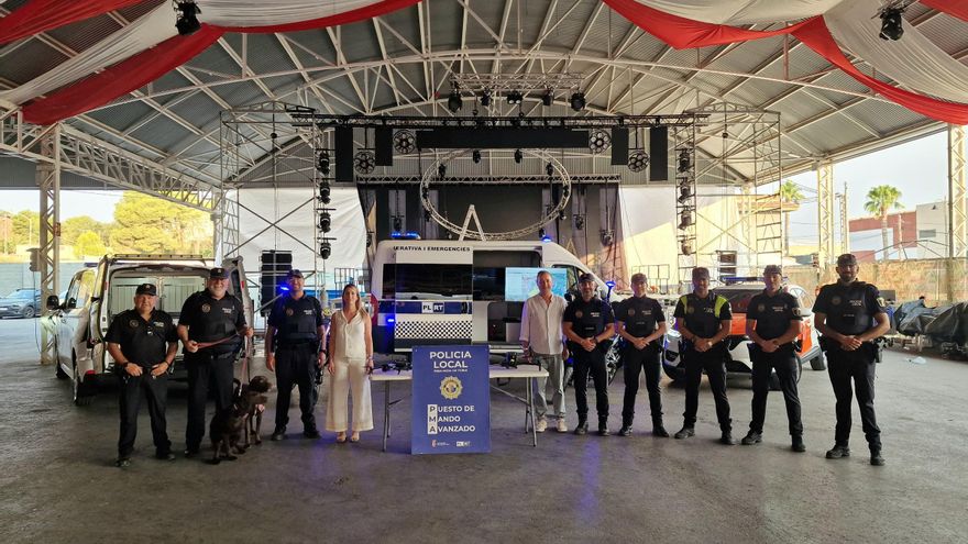 Un amplio dispositivo de agentes, drones y perros policía reforzarán la seguridad en las fiestas de Riba-roja