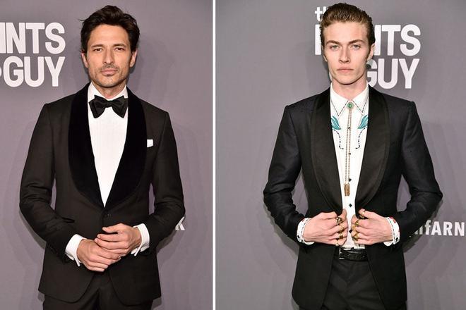 Los modelos Andrés Velencoso y Lucky Blue Smith