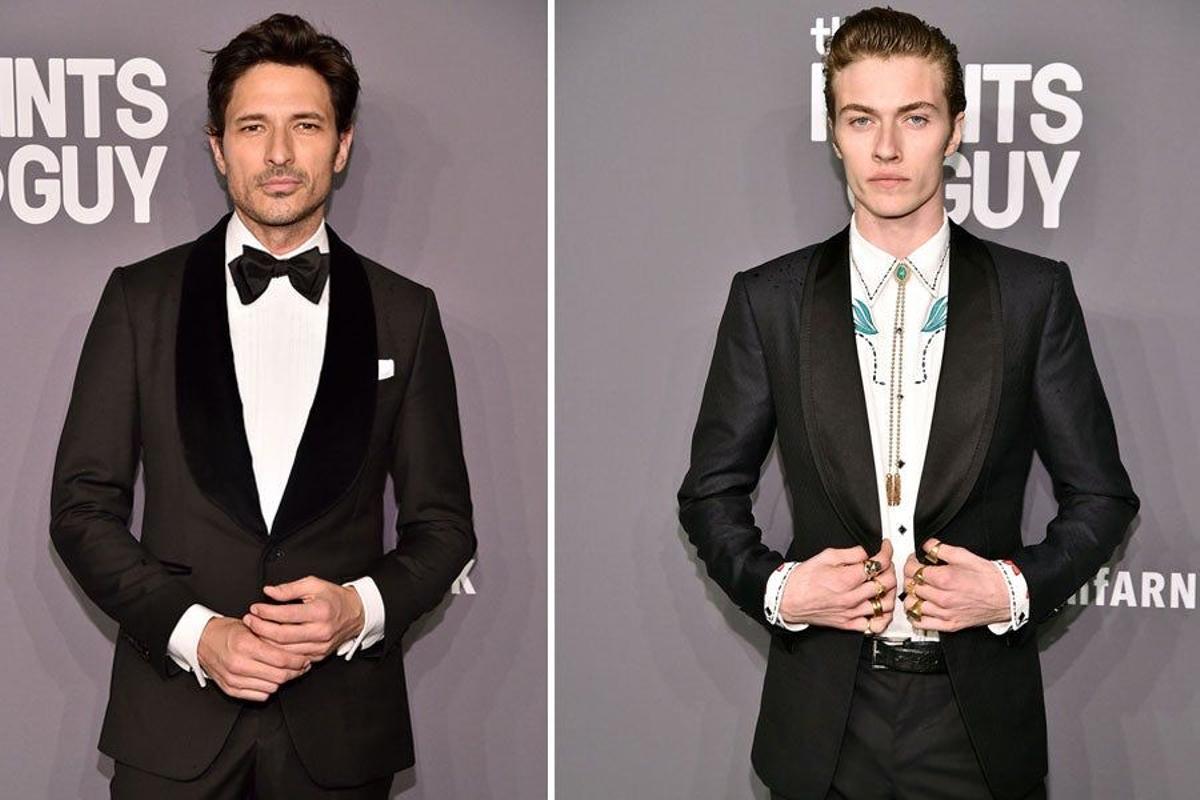 Los modelos Andrés Velencoso y Lucky Blue Smith