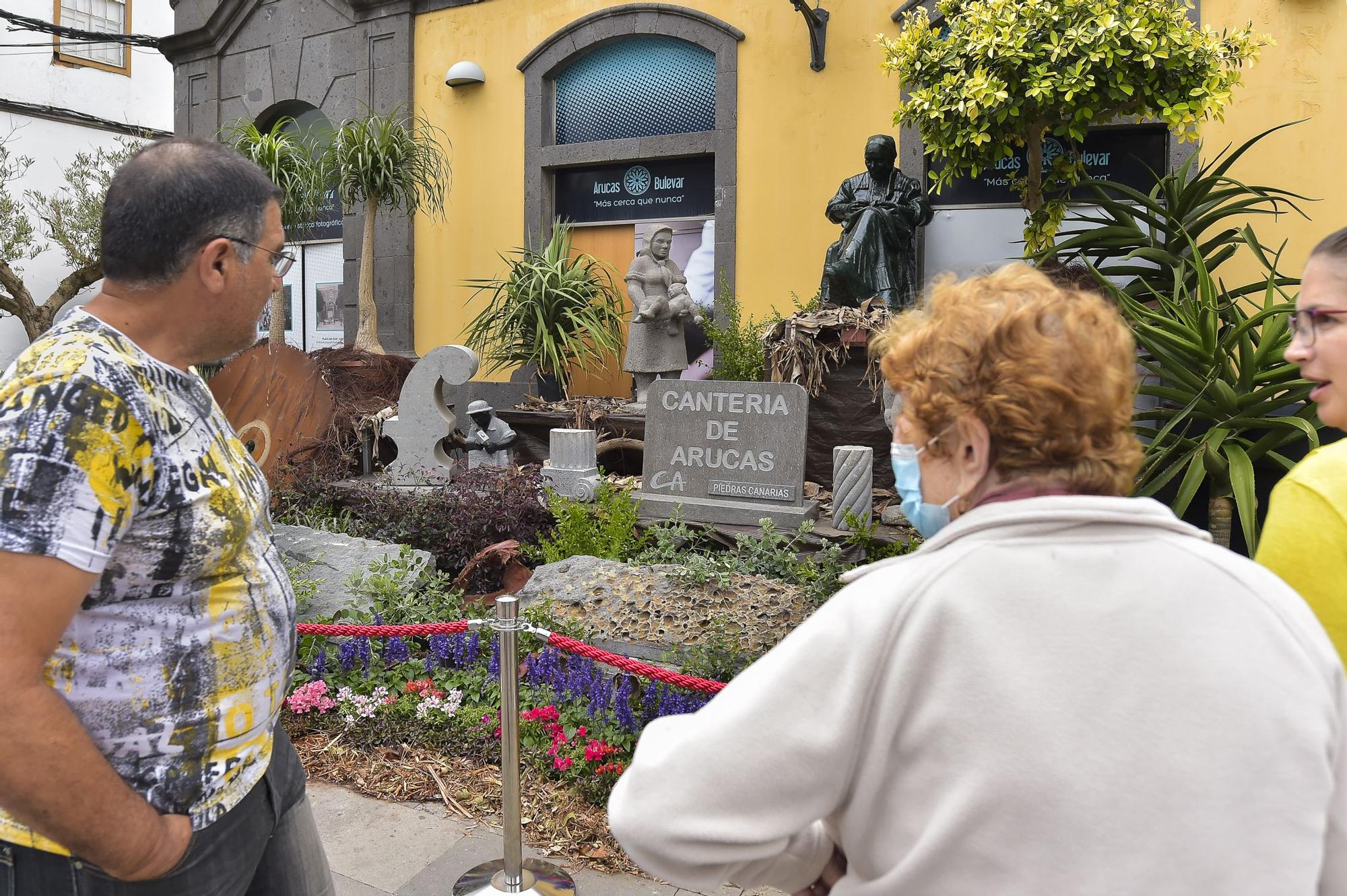 Arucas vive una semana dedicada a la música, la jardinería y la piedra de cantería