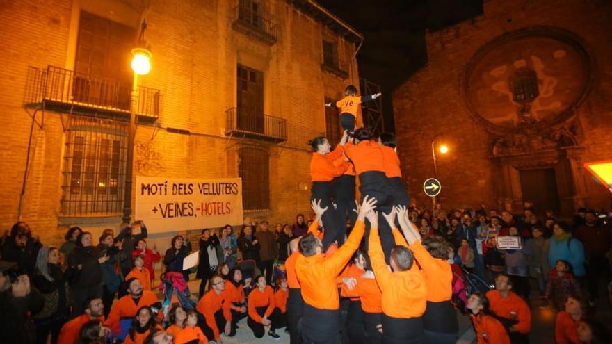 Vecinos de Velluters protestan contra la &#039;turistificación&#039; de sus calles