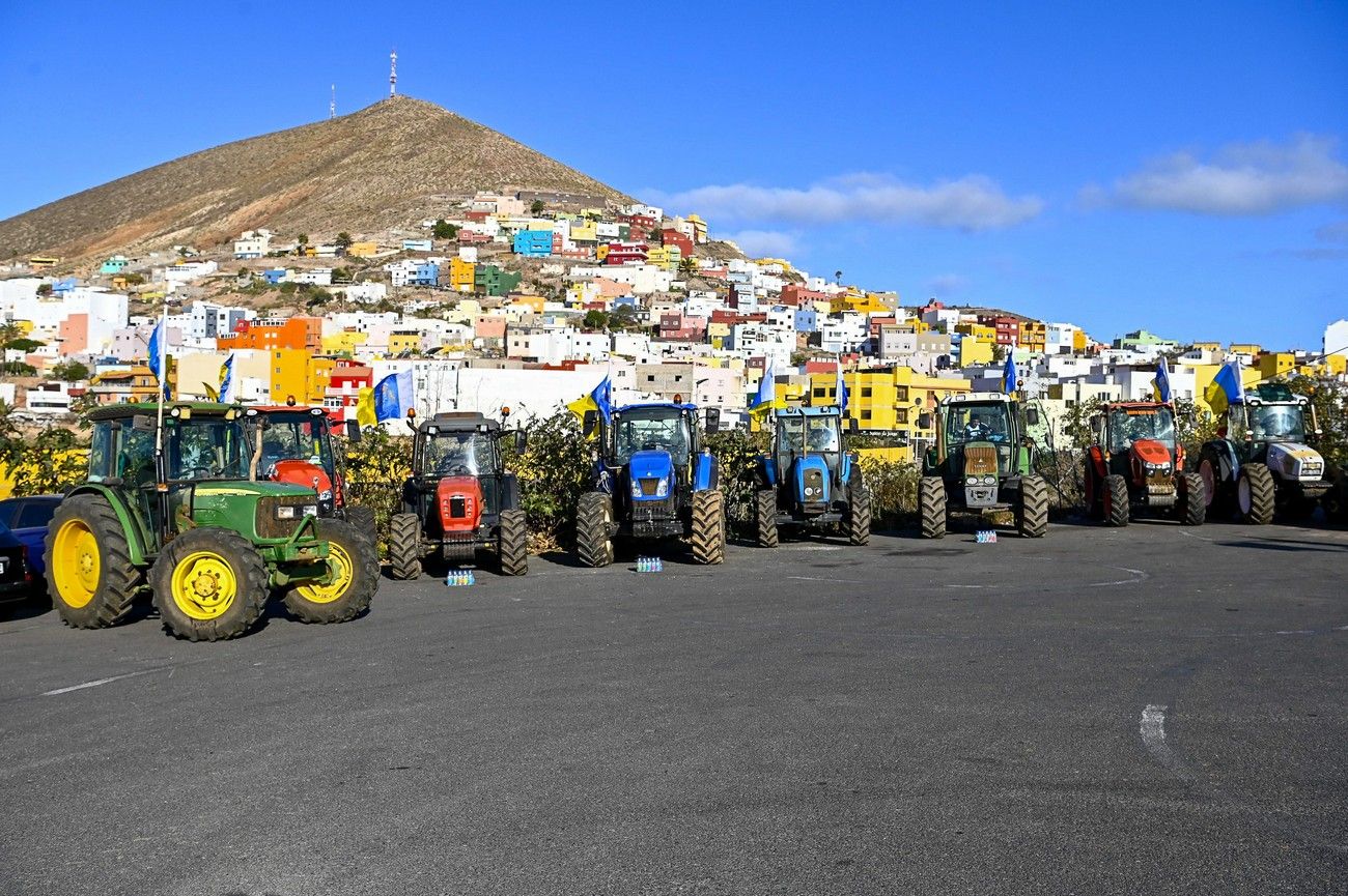 Manifestación de los agricultores en Gran Canaria